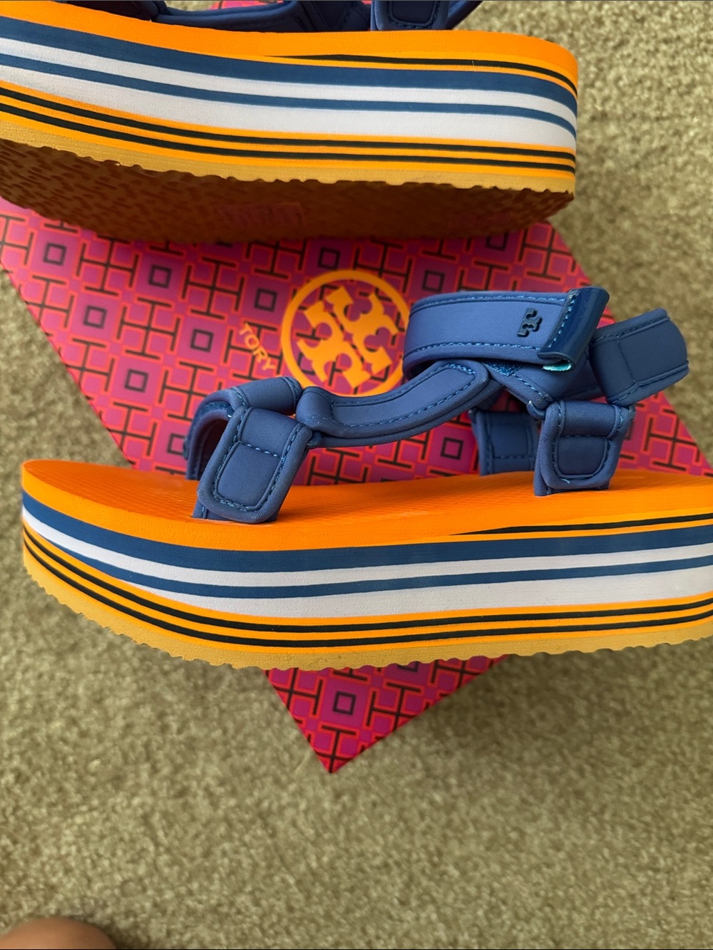 NEW Tory Burch Sport Eva Sandals, size 8 - Picture 4 of 5